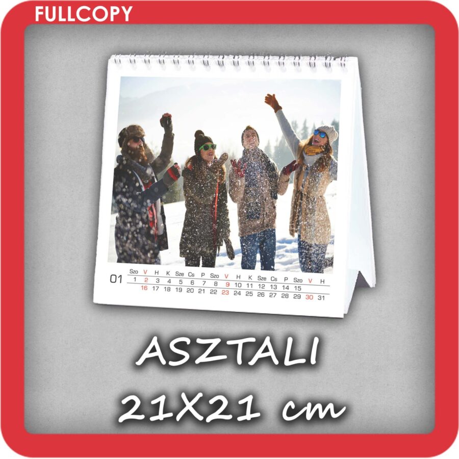 21X21 asztali 12 hónapos